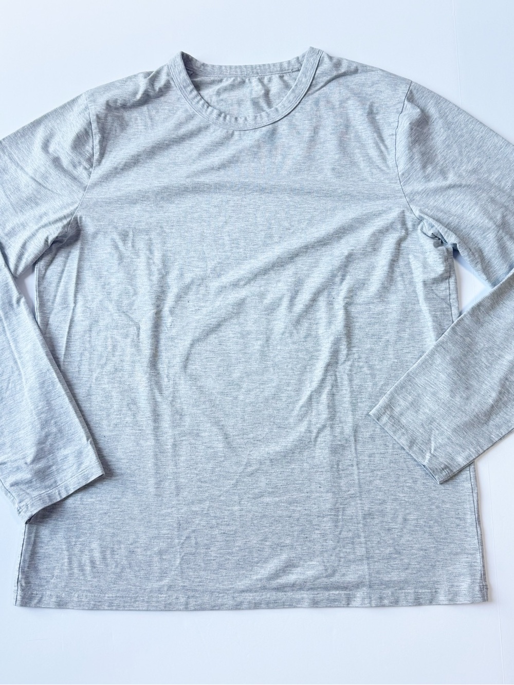 lululemon athletica Men's Long Sleeve Crew - Heather Gray Large